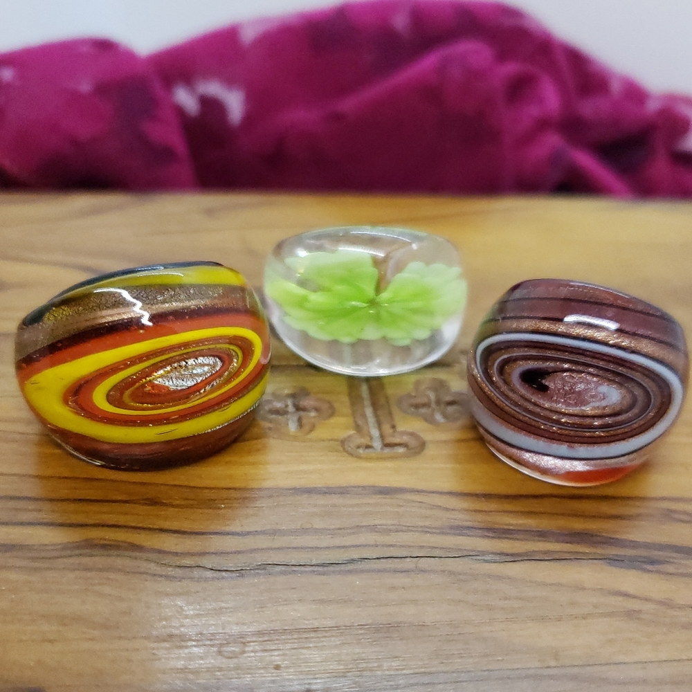 Lucite Rings - Picture 2 of 3